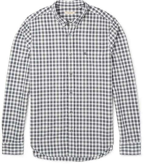 burberry brit gingham long-sleeve shirt|burberry signatures for men.